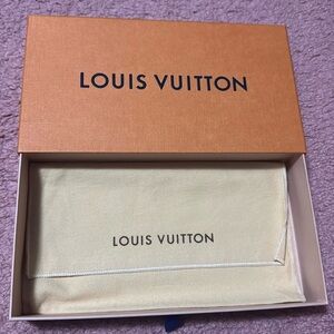Louis Vuitton box and wallet combo